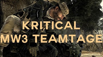 KRiTiCAL MW3 Competitive Teamtage