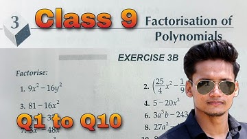 Exercise 3b Q1 to Q10 Class 9 Factorisation of polynomials | CBSE | RS Aggarwal | Rajmith study