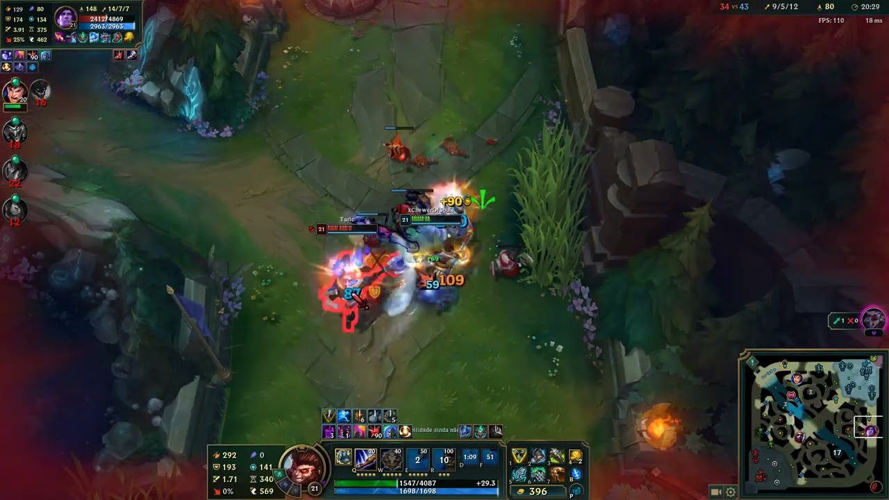 1v1 contra taric urf full stun