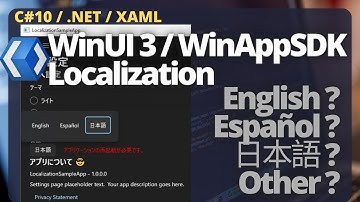 WinUI 3 | Localization | Multilingual App Toolkit Editor | WinAppSDK | XAML | Tutorial | C# | .NET
