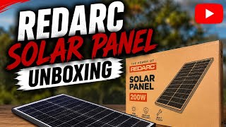 REDARC 200W SOLAR PANEL - what you get - unboxing