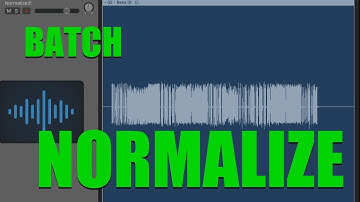 How to batch normalize audio files in OSX