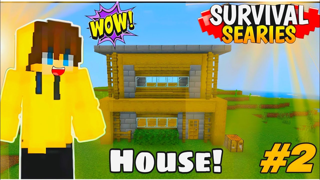 I make a house in my survival world in Minecraft 😀 | - YouTube
