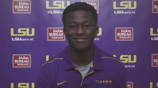 LSU WR Jontre Kirklin talks about his big game vs. Vanderbilt, getting emotional after scoring, more
