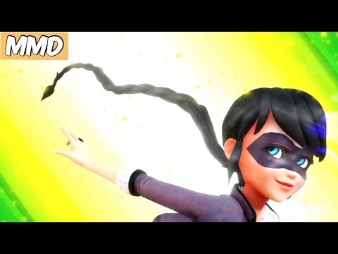[ MMD Miraculous Ladybug ] LadyNoir Transformation (Marinette version animation)
