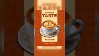 Coffee Poster design in Canva mobail 😍 | Shailevisuals