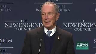 Michael Bloomberg Speaks to Students in New Hampshire, Jan 29 2019