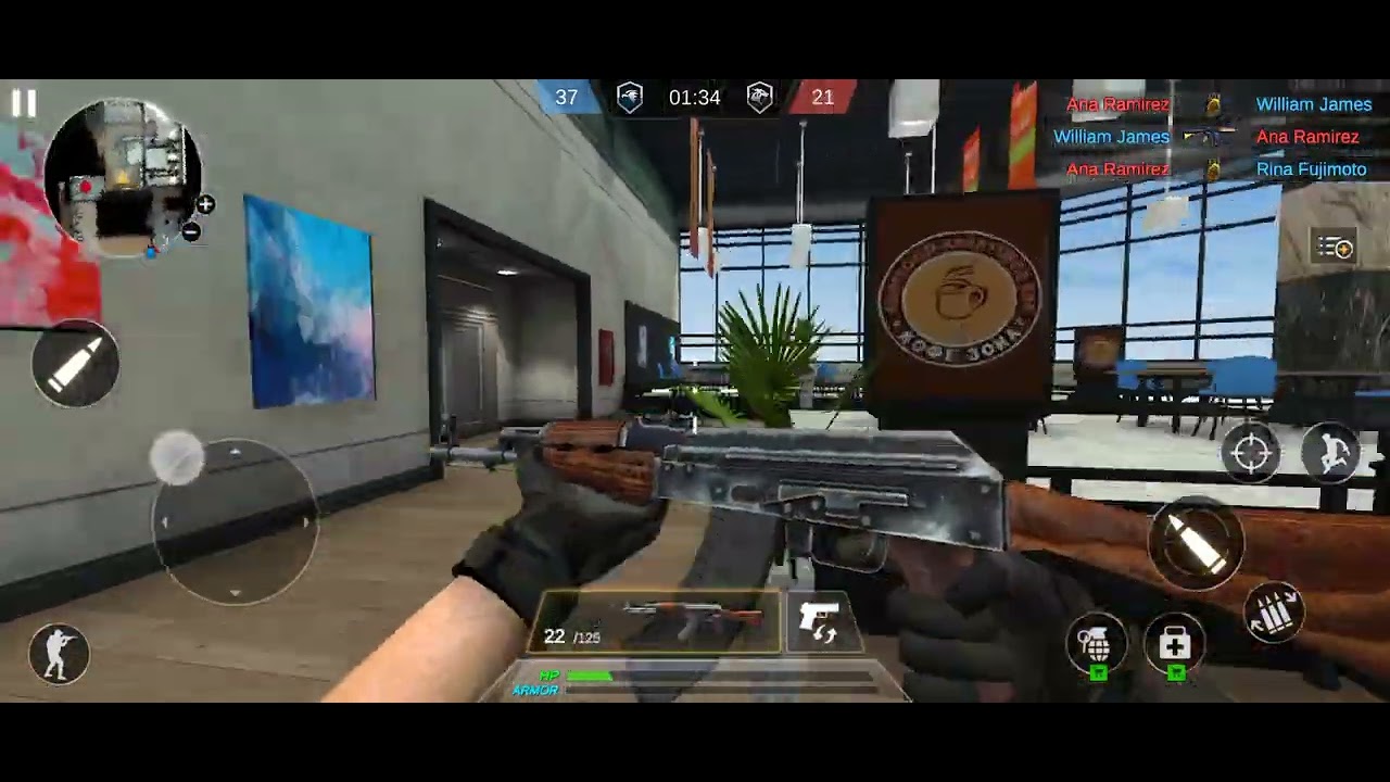 New ofline fps games 😱100 M download try this game 