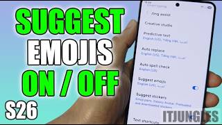 How to Turn On or Off Keyboard Suggest Emojis on Samsung Galaxy S26/S26+/Ultra screenshot 2