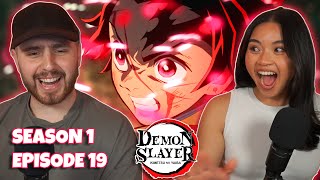 HINOKAMI🔥PEAK OF THE SEASON!! - Girlfriend Reacts To Demon Slayer 1x19 REACTION + REVIEW!