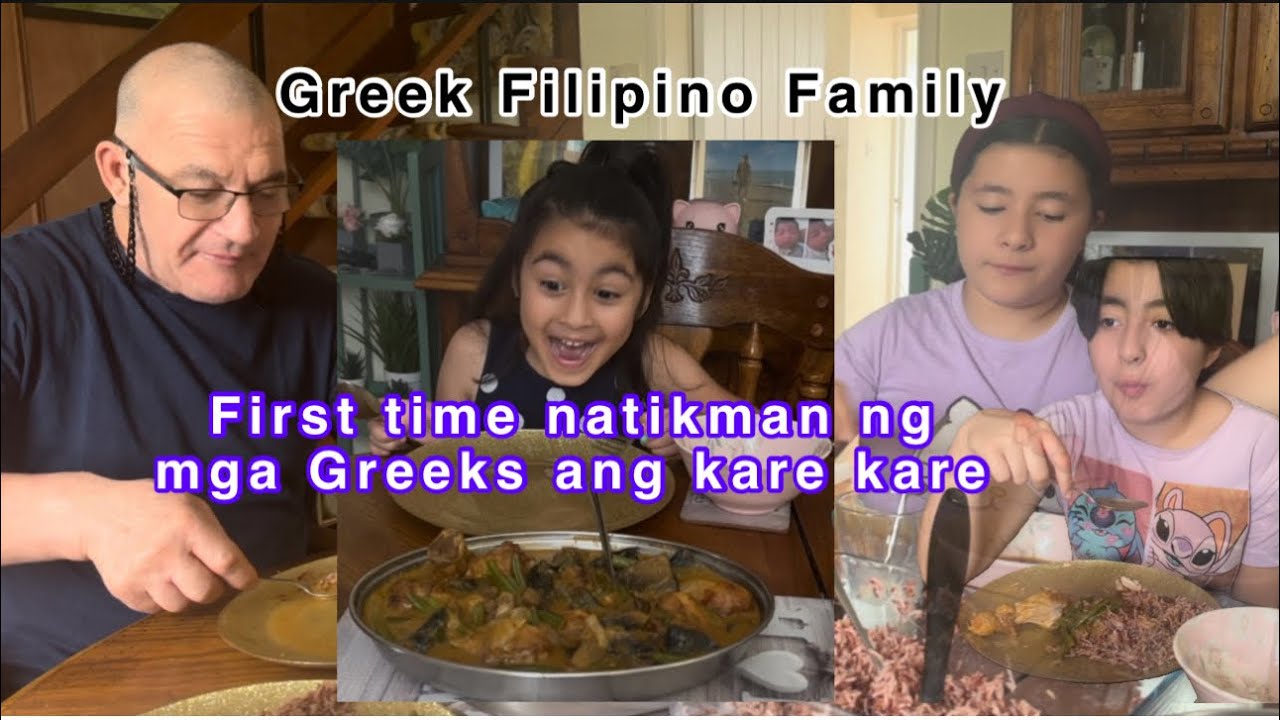 First time nilang matitikman ang kare kare #food #filipinofood #karekare