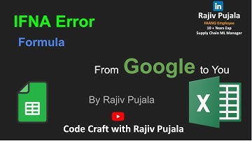 32. Master IFNA Function in Excel & Google Sheets | Simplified by a Googler