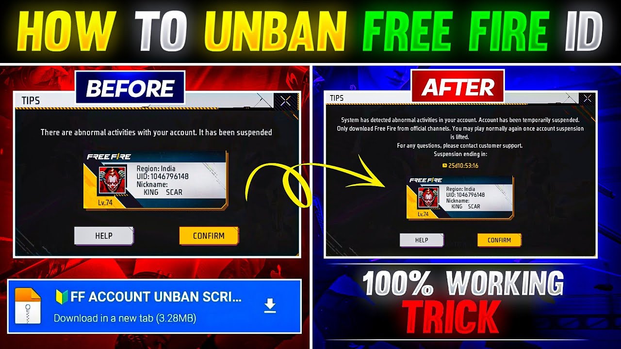 Free Fire Old ID Unban Kaise Kare? | FF ID Unban Today 2026 OB52 Update 