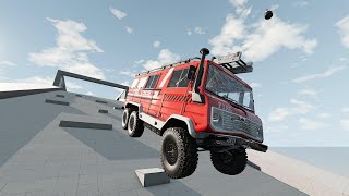 Fire Rescue Truck vs Downhill Survival screenshot 4