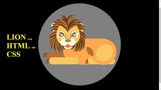 L I O N || Lion with HTML and CSS || CSS Animation