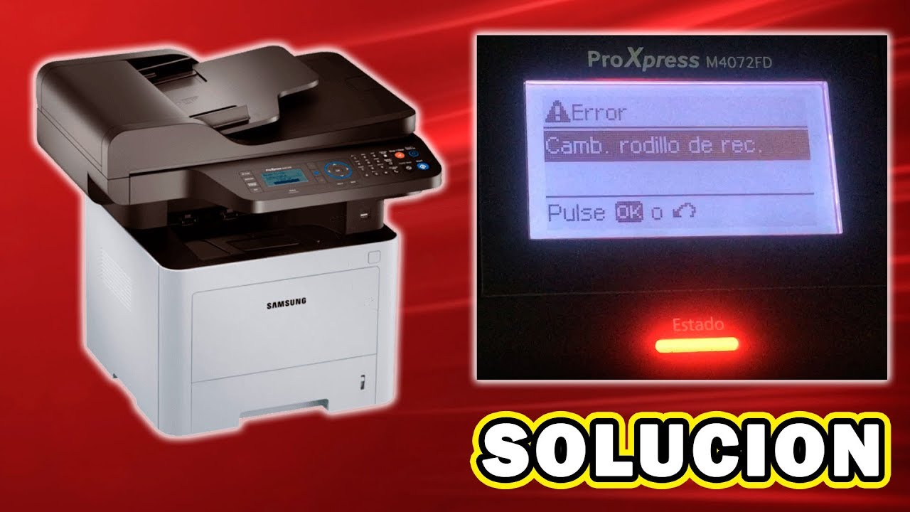 SAMSUNG PROXPRESS M4072 FD │ RESET MENSAJE CAMBIO DE RODILLO - YouTube