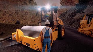 Construction Simulator | CAT Road roller | #constructionsimulator screenshot 2
