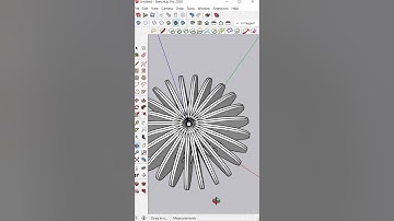 Multiple Copies With Rotation In SketchUp #shorts #sketchup #sketchuptutorial