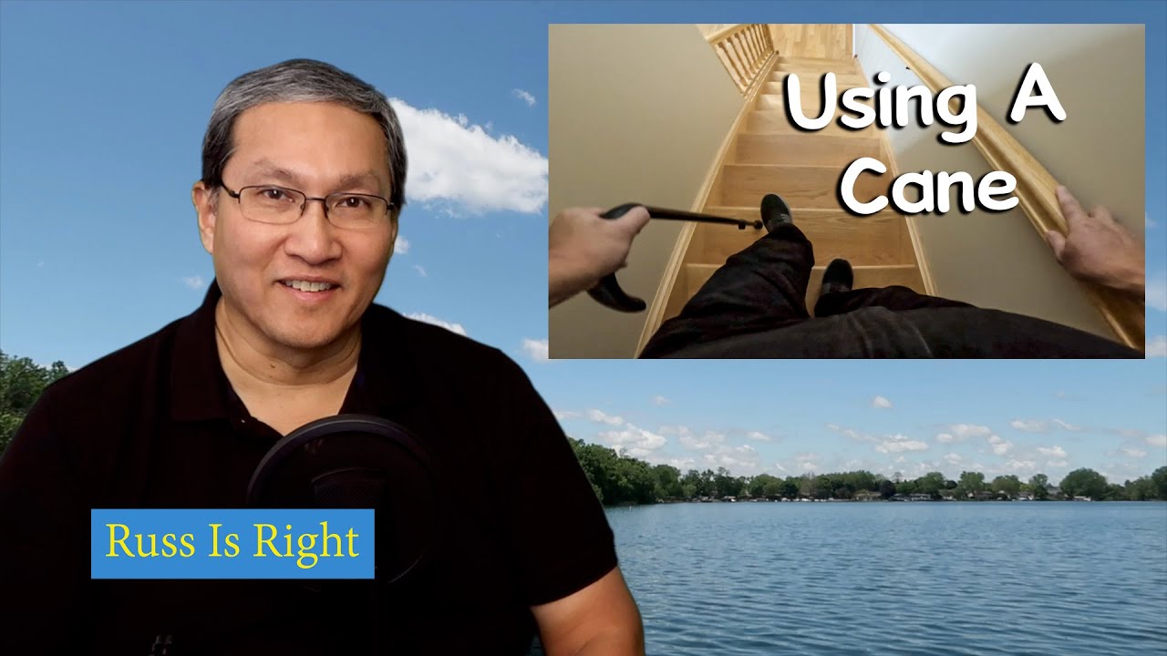 How To Use A Cane On Stairs After A Knee Replacement - Watch Me Walk ...