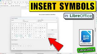 How to Insert Symbols in LibreOffice