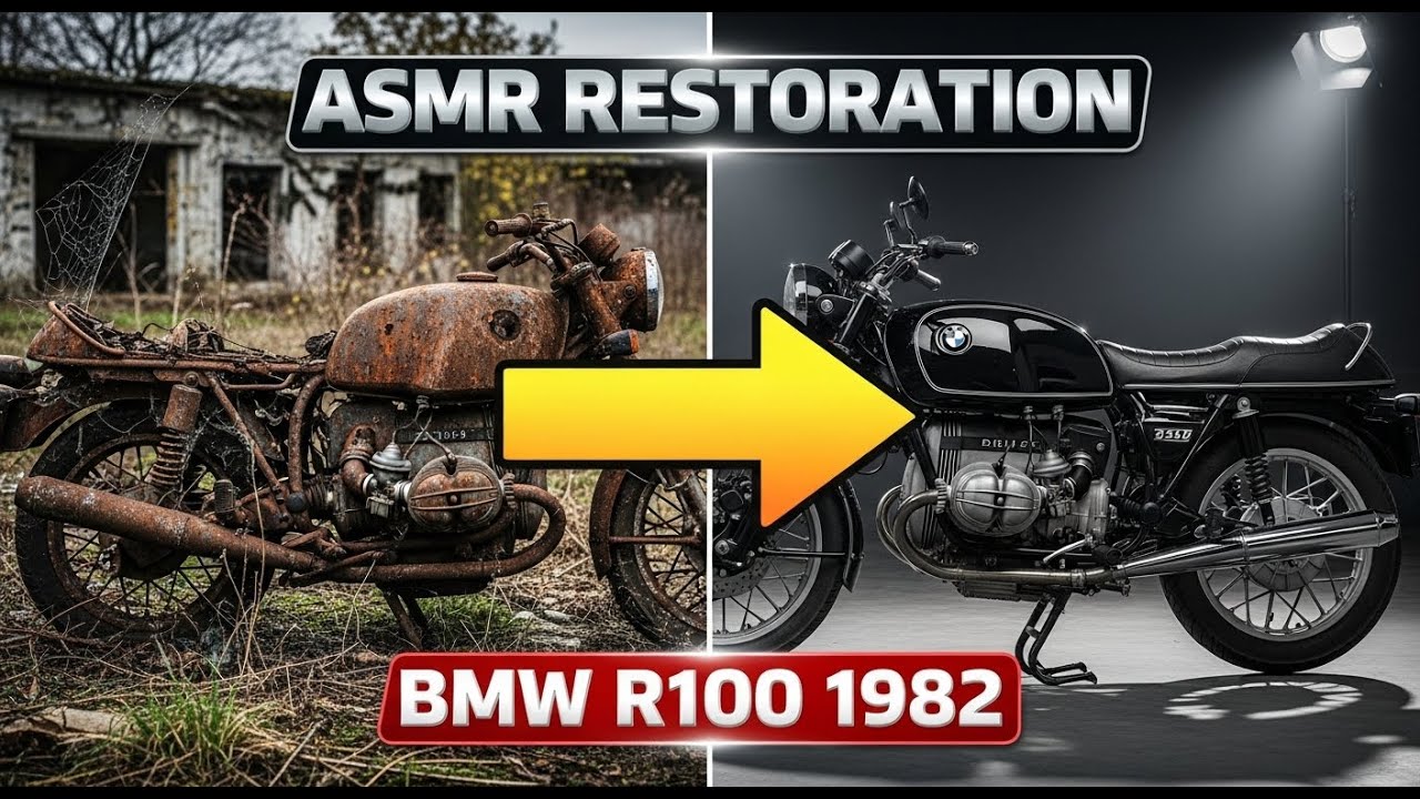 ASMR Bike Restoration | Full Restoration BMW R100 1982 | Abandoned Motorcycle to Brand New
