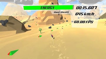 PolyRace Futuristic Procedural Racing Game v0.7.1