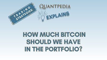 How Much Bitcoin Should We Have in the Portfolio? - Quantpedia Explains (Trading Strategies)