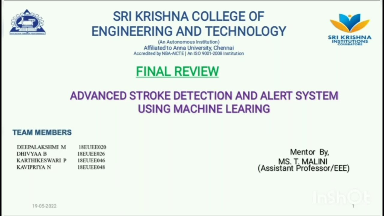 Advanced stroke detection and alert system using machine learning