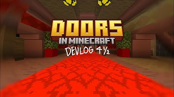 Roblox DOORS in Minecraft Devlog 4½ (NEW ENTITIES, NEW TEXTURES, NEW ROOMS) *100% REAL* *VERY SCARY*