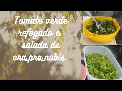 Vídeo: Salada De Tomate Verde