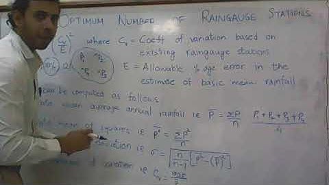 Optimum number of raingauge stations