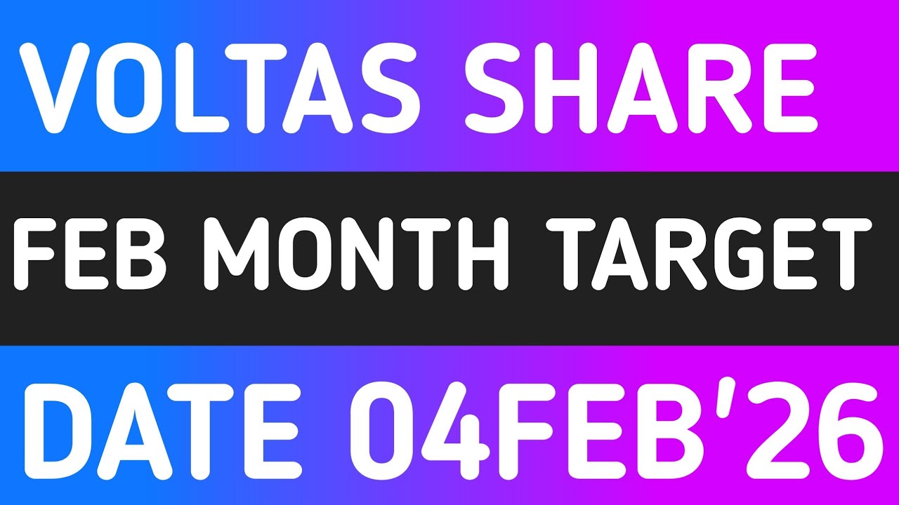 VOLTAS STOCK LATEST NEWS 4FEB'26/VOLTAS SHARE LATEST ANALYSIS WITH TARGET FORECAST 