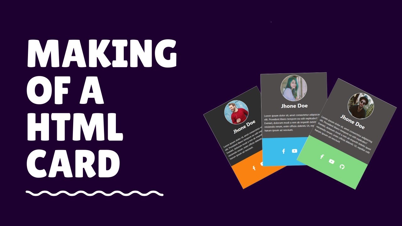 How to make a web card by HTML and CSS | With free source code ...