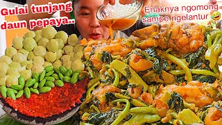 Download Lagu ENAKNYA SAMPAI NGOMONG GA KARUAN LAGI 🤣🤤GULAI TUNJANG DAUN PEPAYA ,SAMBEL ULEK LALAP PETAI JENGKOL MP3