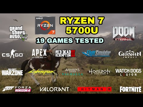 Ryzen 7 5700U Vega 8 Gaming Test ! 2021
