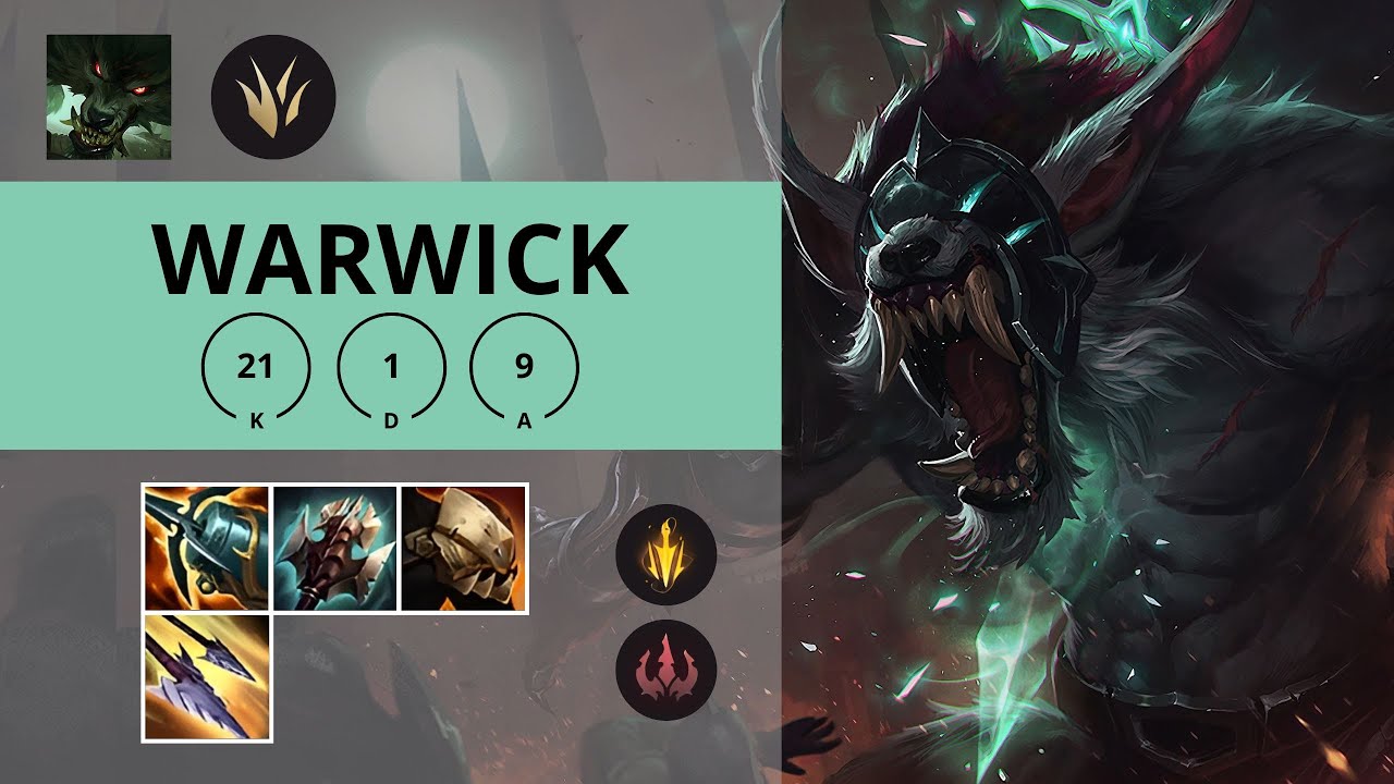 WARWICK JUNGLA 🔥21/1/9 | League of Legends | Oro