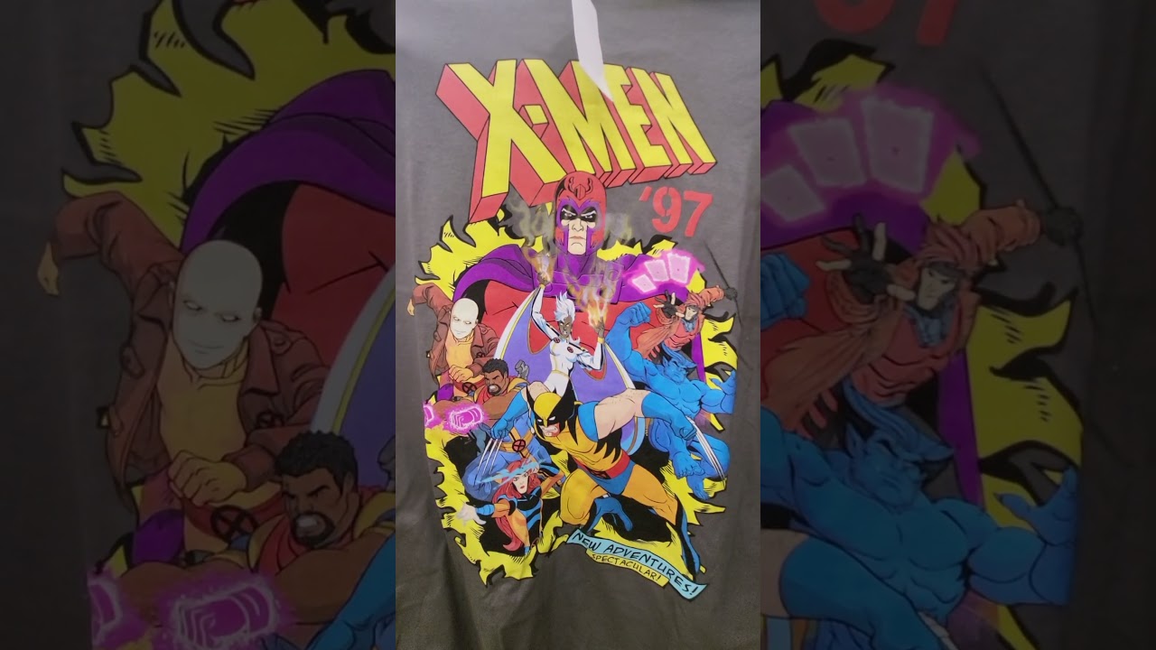 X-MEN GRAY T-SHIRT - MARVEL FUN FASHION - WOLVERINE AND SUPERHERO CHARACTERS $14.00