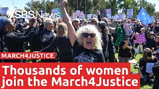 Women's March4Justice protests begin across Australia I SBS News Women's March4Justice protests begin across Australia I SBS News