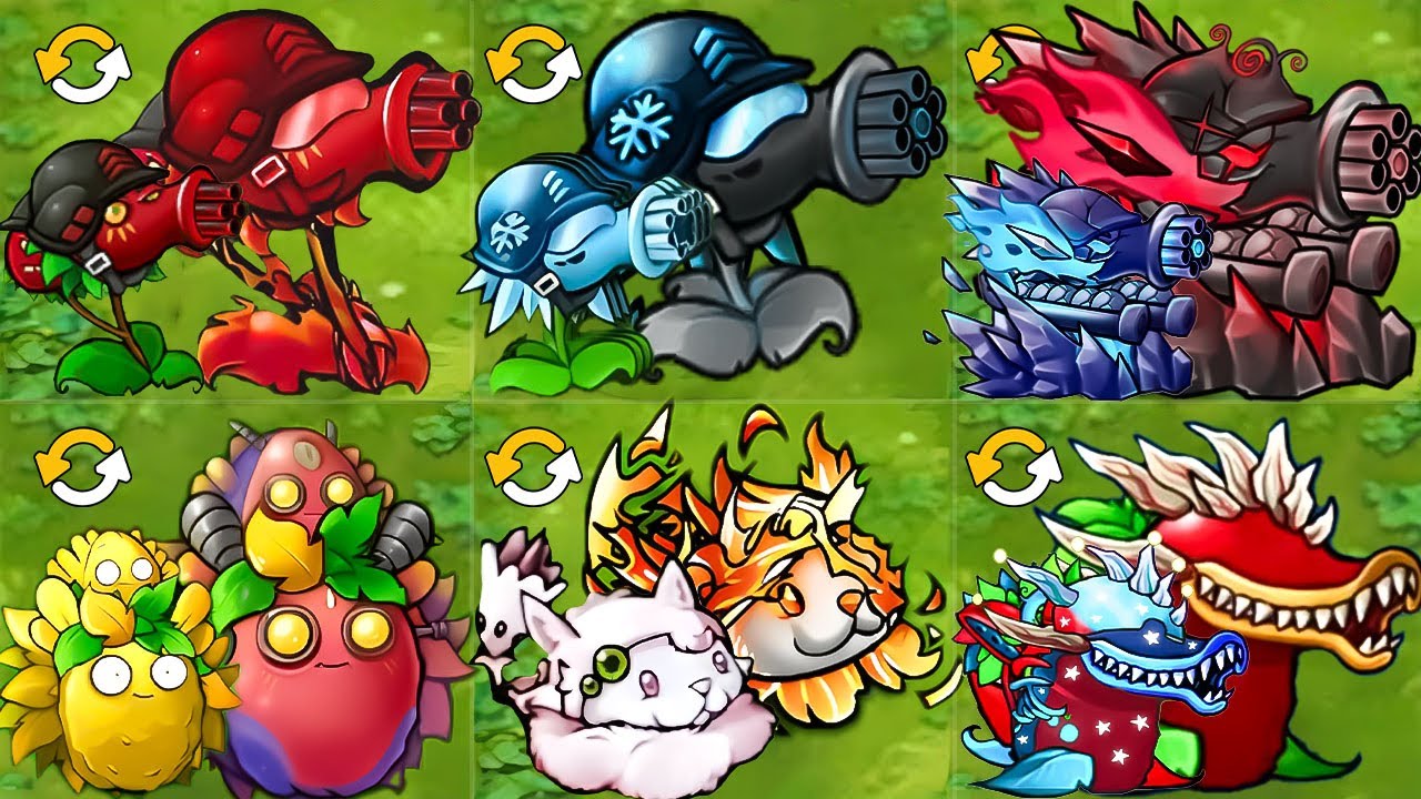 PVZ 1 Fusion Challenge!! 1 All Plants Fusion VS 300 Ultimate Obsidian ...