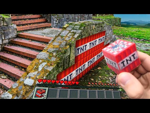 Видео: Minecraft RTX in Real Life POV - NEW TNT TRAP MODE in Minecraft Survival vs Real Life Texture Pack