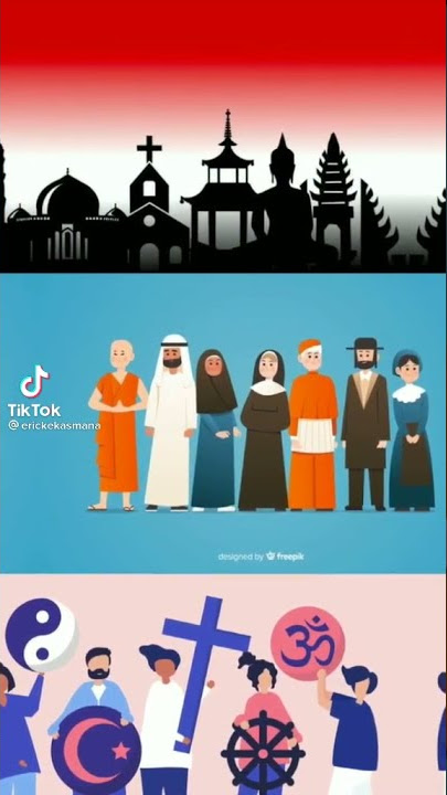 mengenal 6 agama yang ada di Indonesia ❤️ salam toleransi 💖