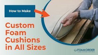 I explain the proper way of creating and sizing custom cushions for any of your needs. Bench cushions, window cushions,outdoor 