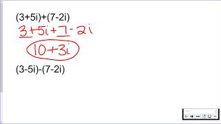 Adding & Subtracting Complex Numbers