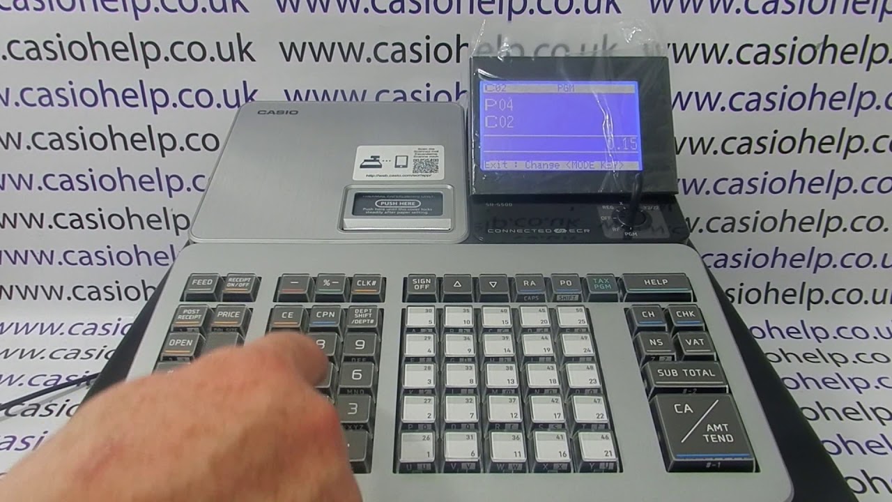 Casio SRS500 / PCRT540 / SRS820 How To Deactivate Cashier