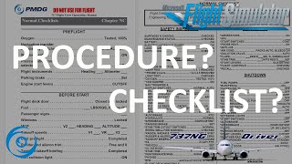 Common Flight Simmer Confusion: Checklists vs Procedures/Flows screenshot 3