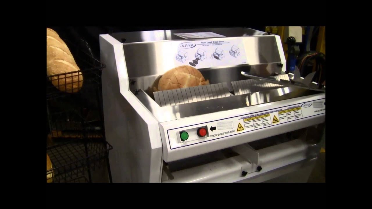 oliver front load bread slicer