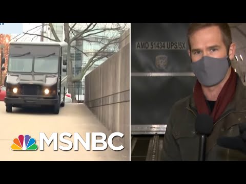 Covid Vaccines Thawed In Lab After Arriving In KY For Louisville Vaccinations | Craig Melvin | MSNBC