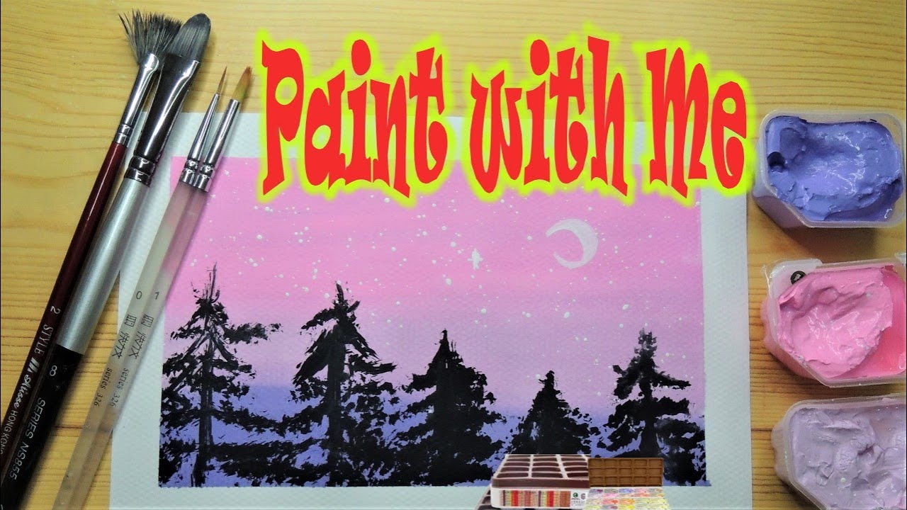 Paint with Me Opening Marie's Jelly Gouache (Warm Set) & Painting an