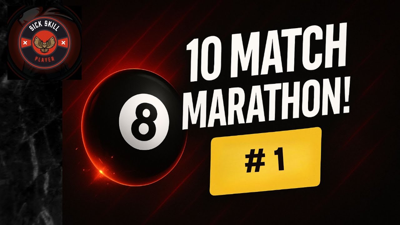 8-Ball Pool Challenge: 10 Match Marathon – Day 1 (Let’s Begin!) [MPL]