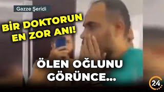 Filistinli Doktorun En Zor Anı! Hayatını Kaybeden Oğlunu Görünce…